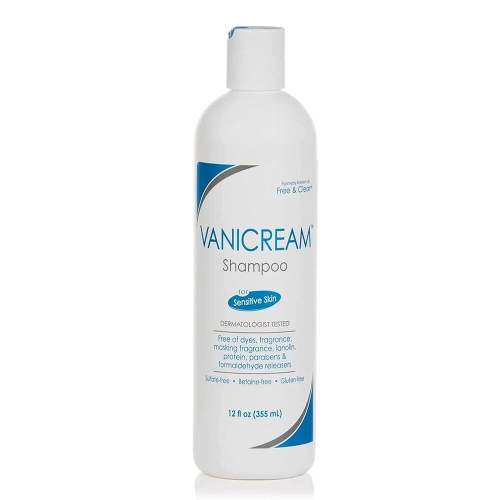 Vanicream Hair Shampoo for Sensitive Skin 12 Oz Gluten Free, Silicone Free